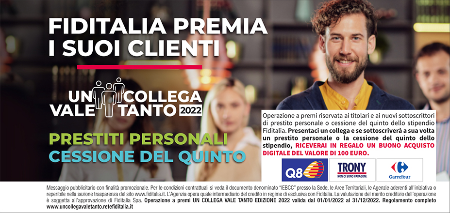 Agenzia Maxifin Srl Fiditalia | Pomezia | Banner UnCollegaValeTanto